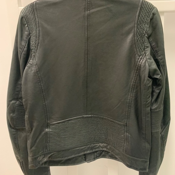 Diesel genuine 100% sheep leather jacket boys size m (10/12) black - Picture 5 of 9